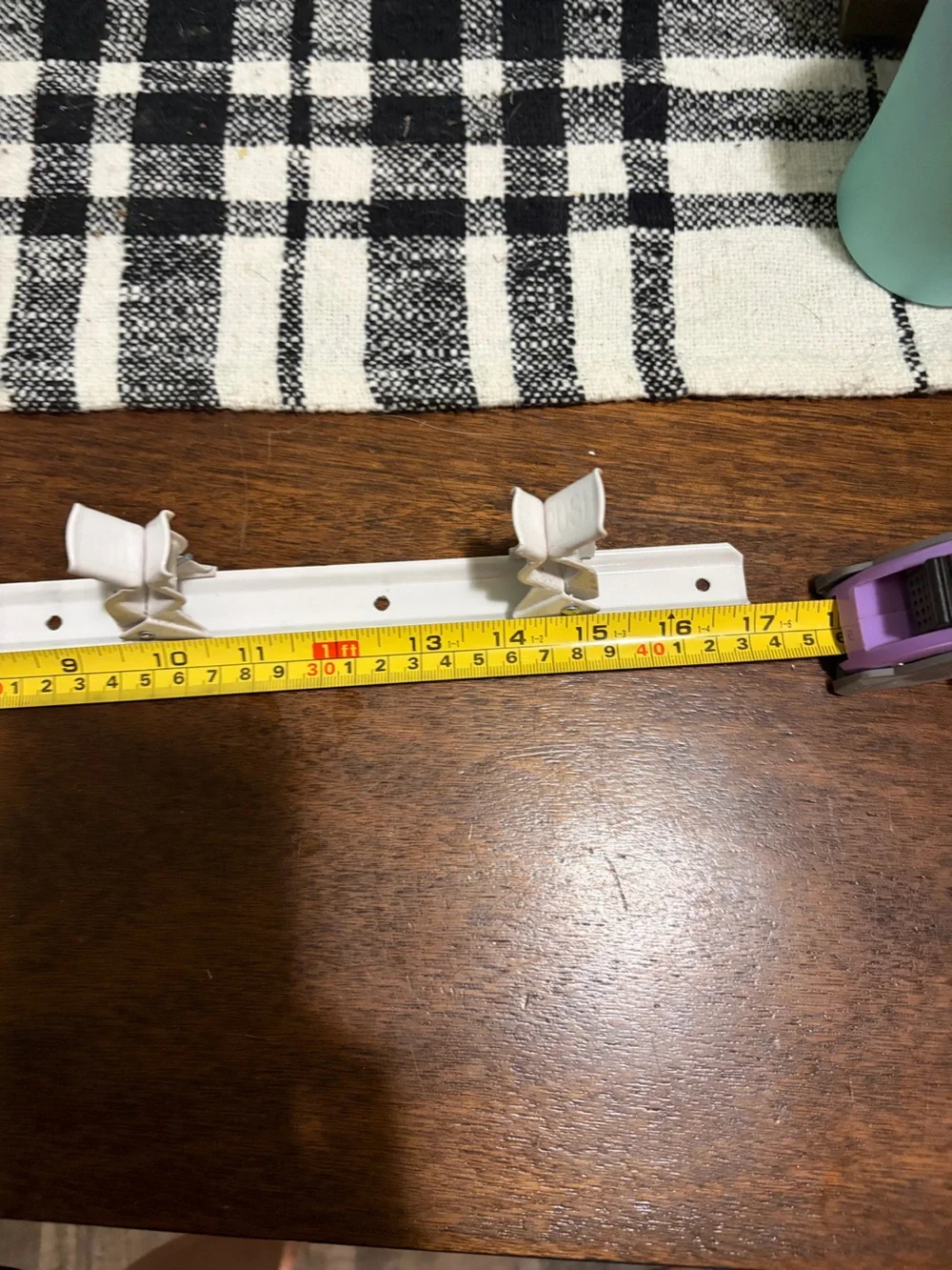 White Boom holder with Adjustable Clips